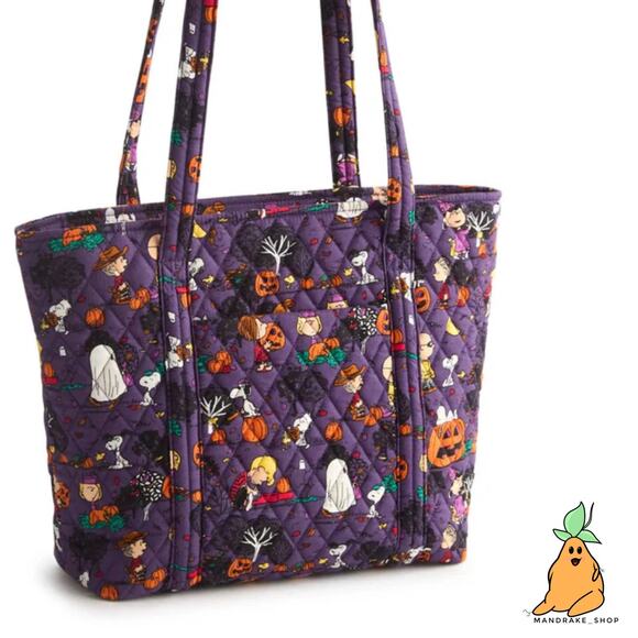 Vera Bradley Peanuts Snoopy Halloween Tote Bag Small - Picture 1 of 13